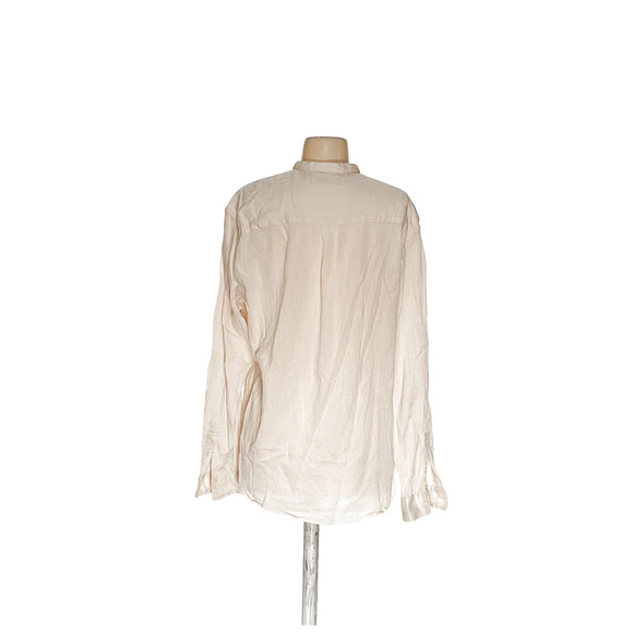 Zara Cream Button-Up Blouse - Picture 2 of 4